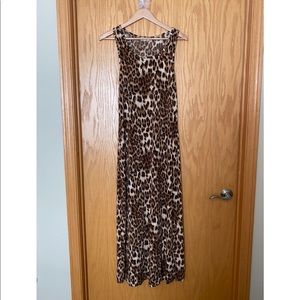 Leopard maxi dress